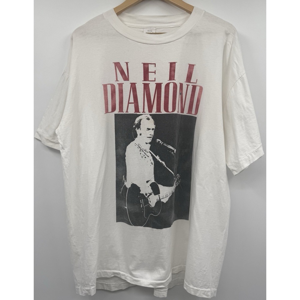 Vintage Neil Diamond 1993 Tour T-shirt Dates SZ XL Single Stitch Collectors Item